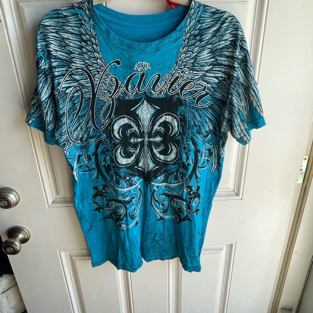 Xavier Blue Graphic Tee - Short Sleeve